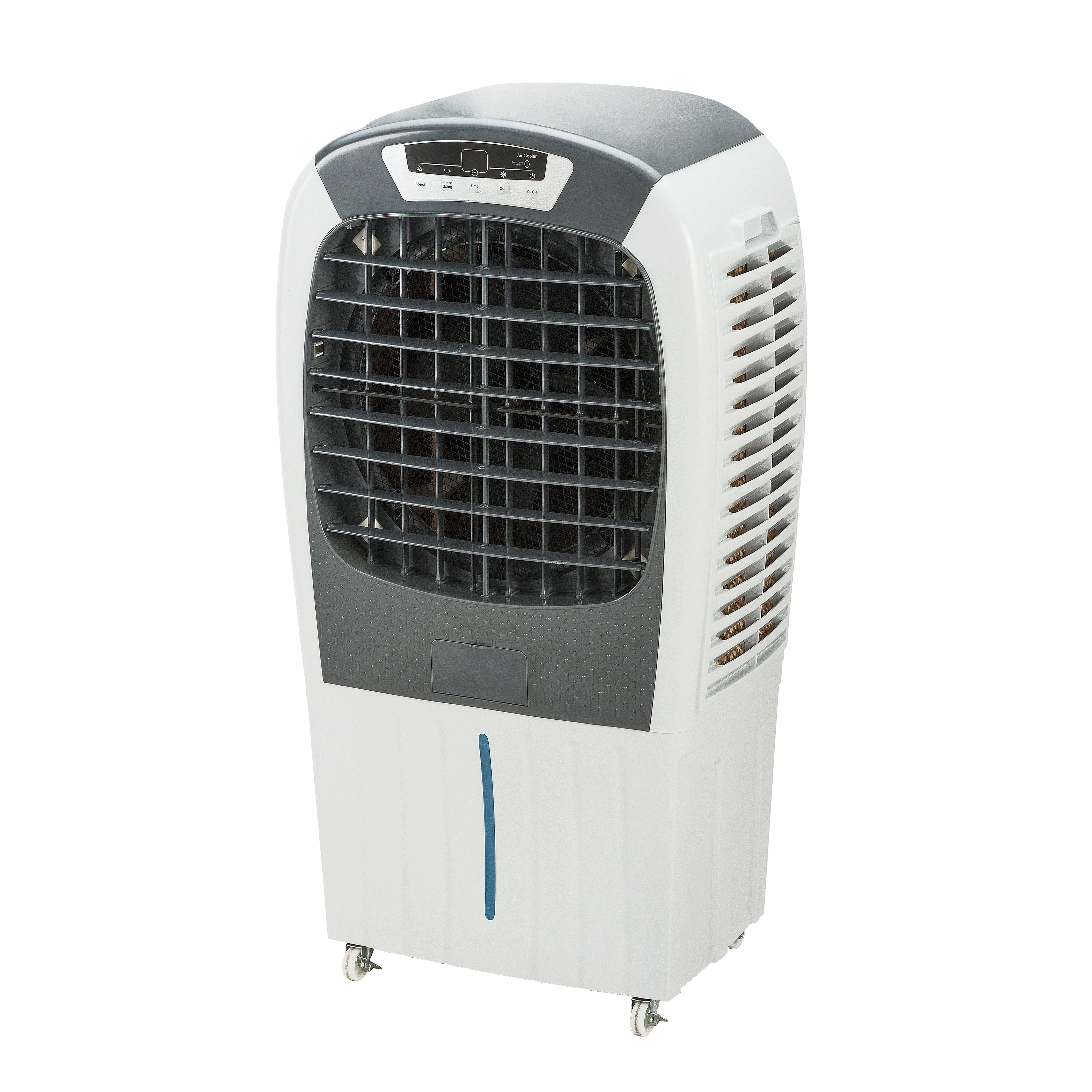 Refroidisseur d'air évaporatif d'eau de refroidisseur à courant alternatif Mobile commercial 40L refroidisseur d'air debout de plancher de ventilateur de refroidissement portatif