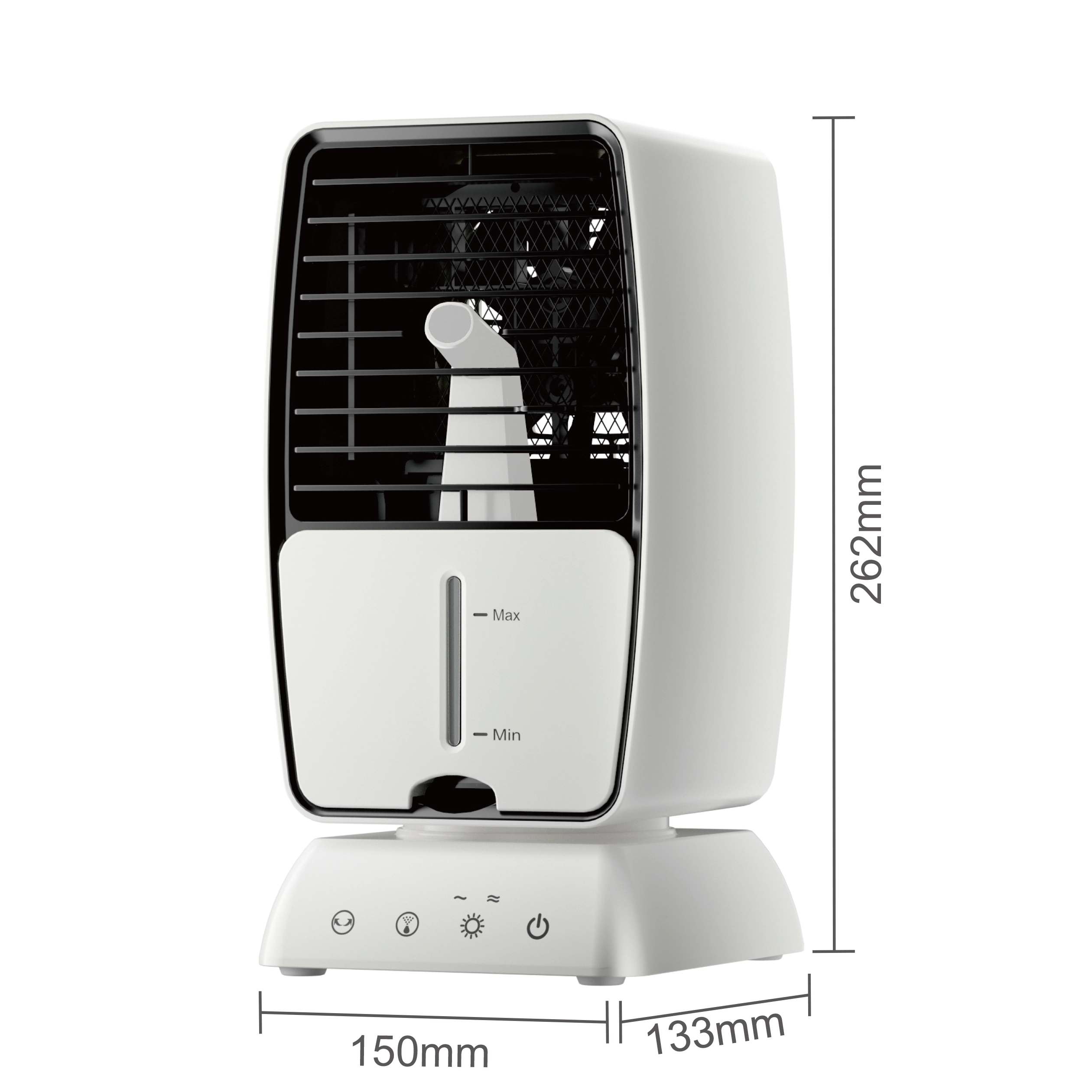 Petit refroidisseur avec mini radiateur électrique enfichable avec thermostat réglable pour dortoir de bureau