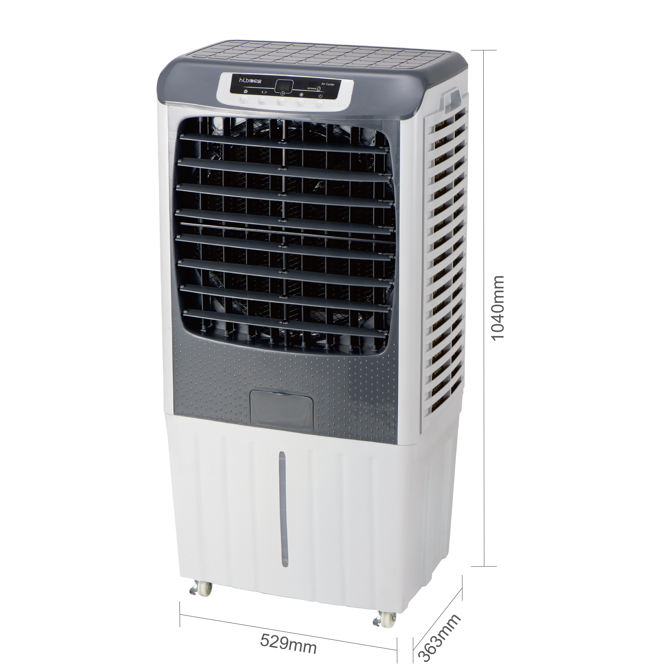 Refroidisseur d'air par évaporation portatif de ventilateur industriel de l'eau de la nouvelle tendance 200W 40L commercial