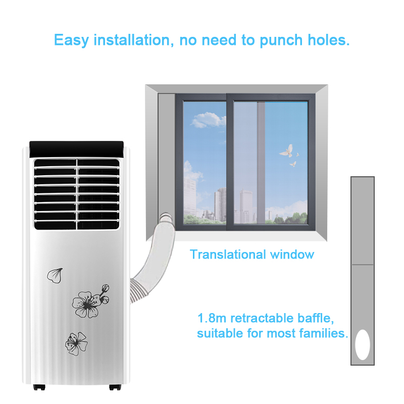 Climatiseur portatif de déshumidification de chambre de refroidissement confortable et puissant de 9000 BTU