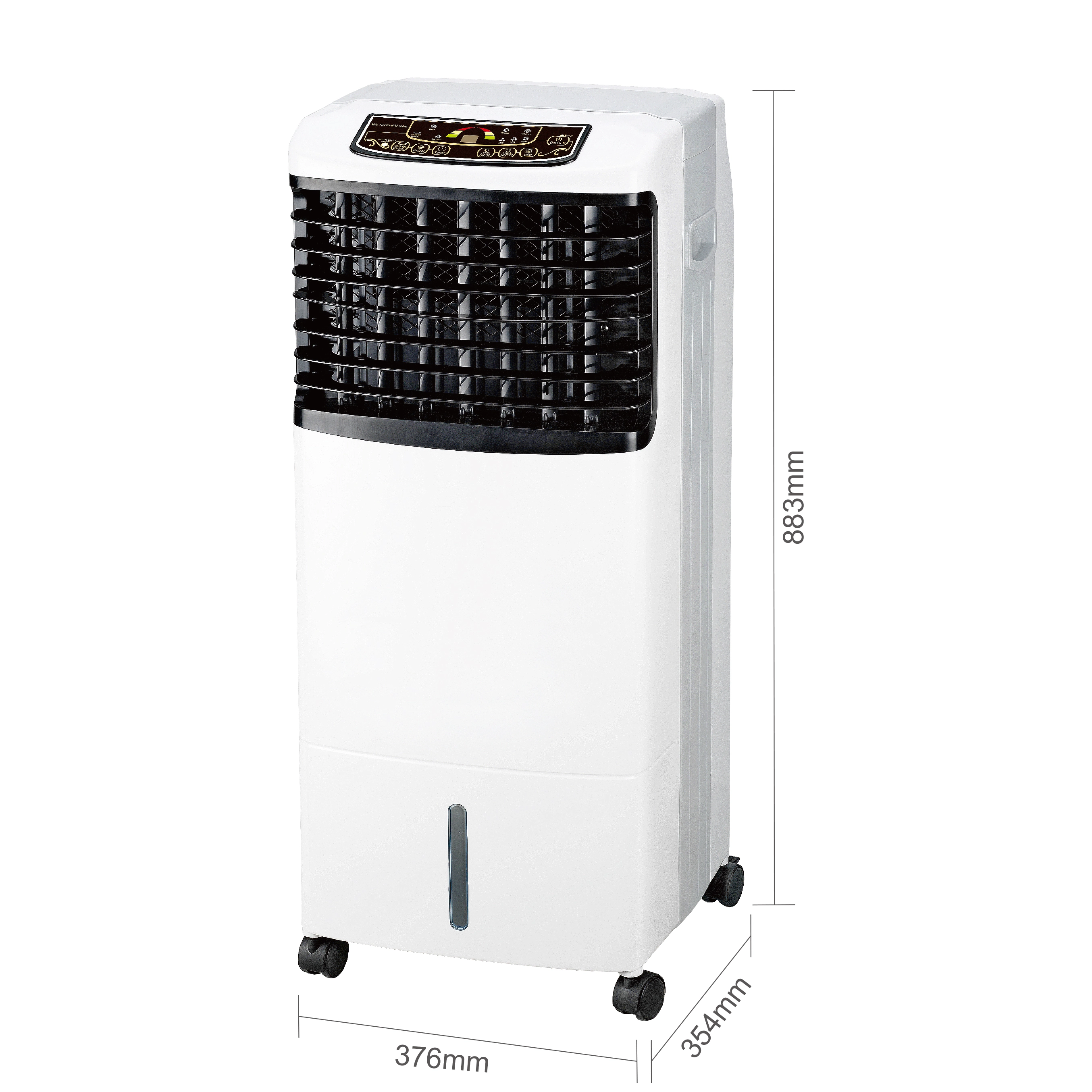 Système de refroidissement de refroidisseur d'air par évaporation pour petite maison 16L